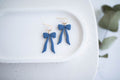 Clay Earrings | Indigo Bows | Indigo Daydream Collection