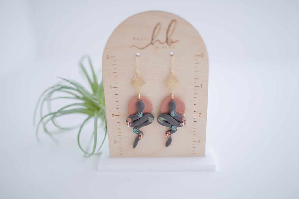 Clay Earrings | Snakes | Desert Collection