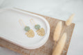 Clay Earrings | Monstera Longline Dangles | Botanica Collection