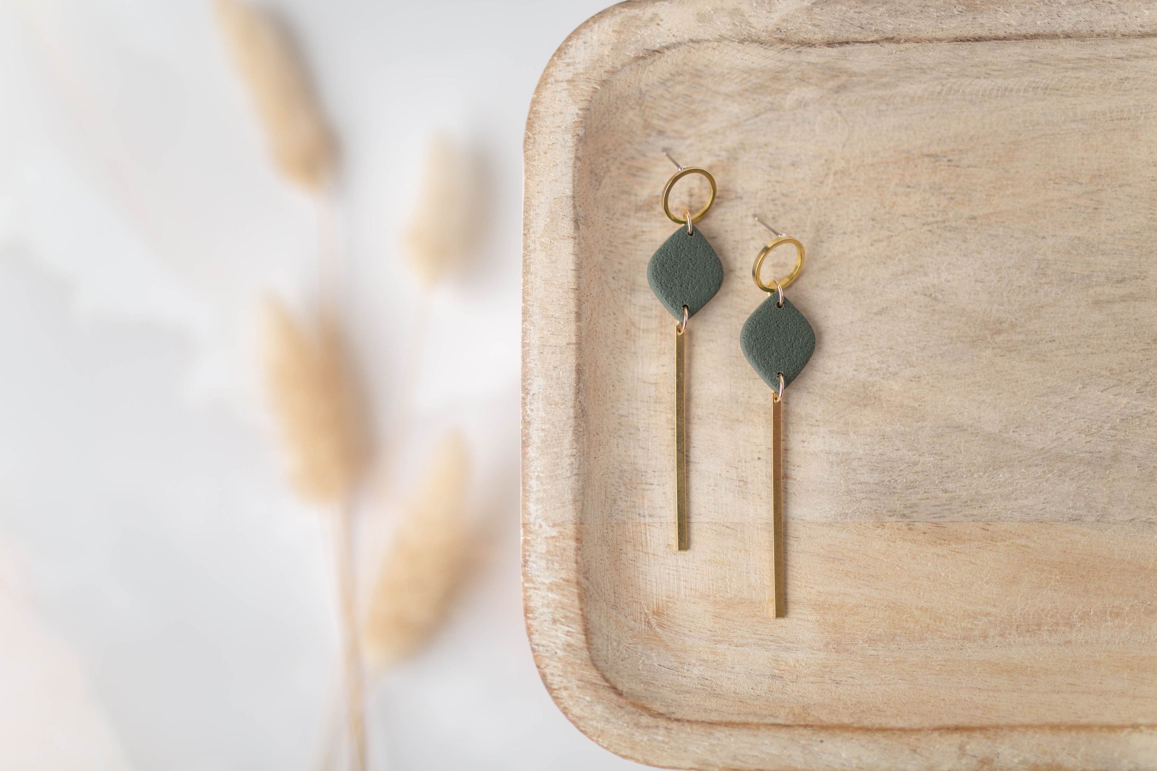 Clay Earrings | Simple Drop Dangles | All Things Fall Collection