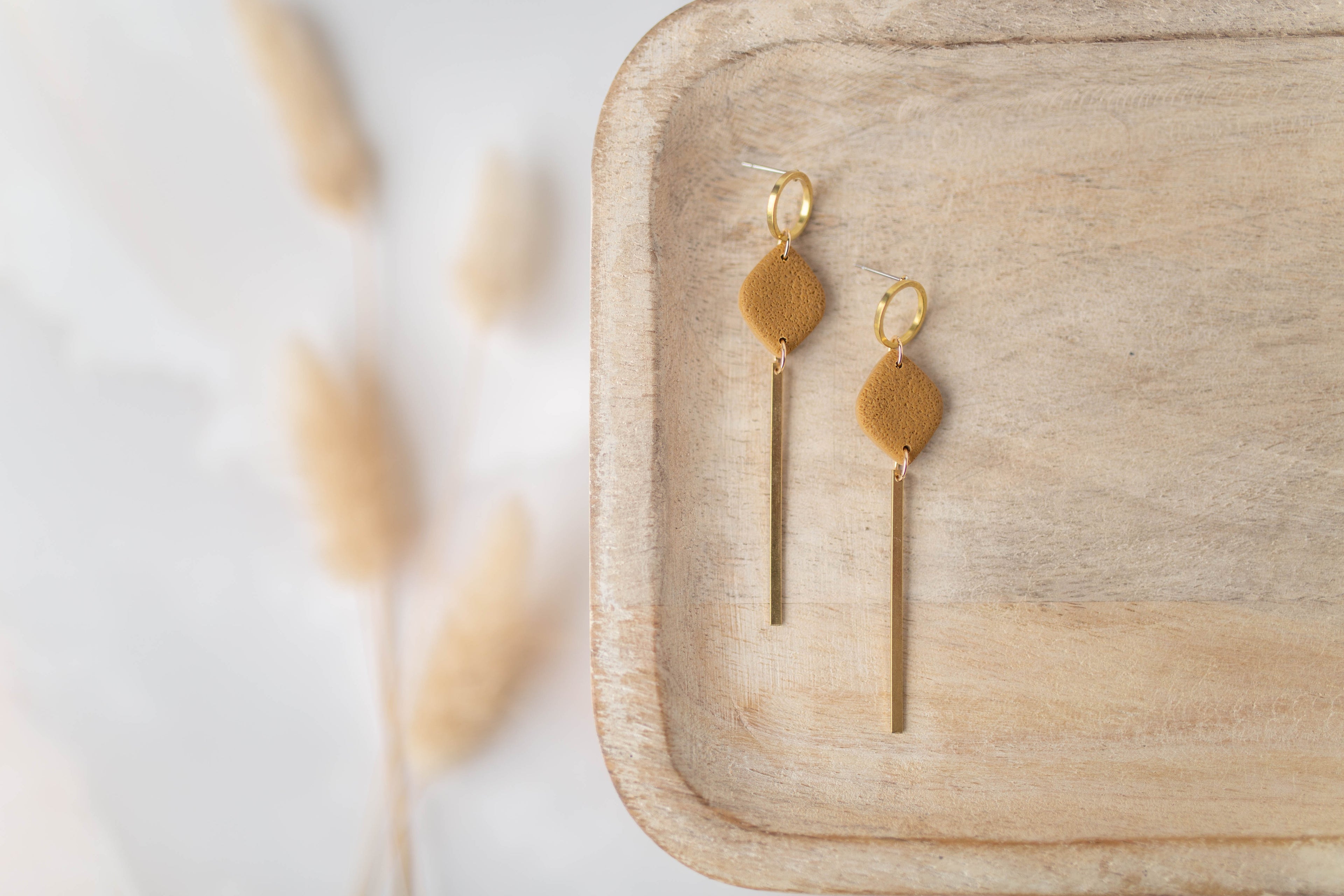 Clay Earrings | Simple Drop Dangles | All Things Fall Collection