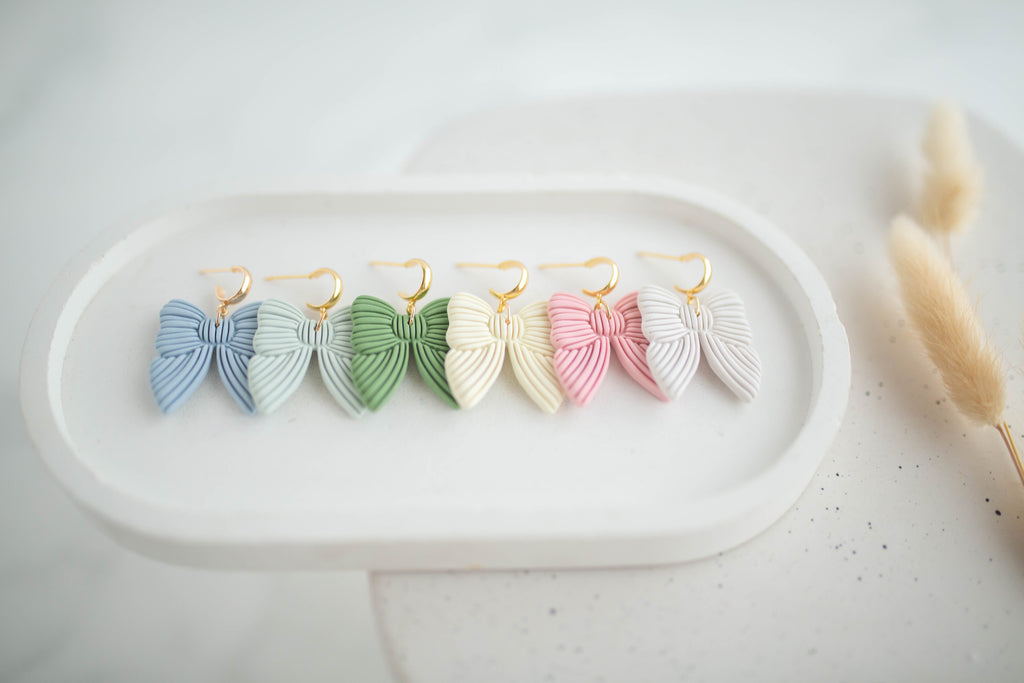 Clay Earrings | Happy Bows | Happy Collection