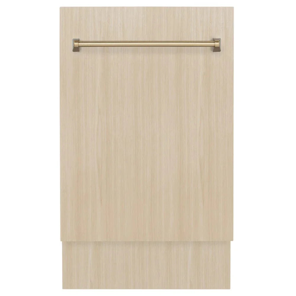 ZLINE Autograph 18" Dishwasher Stainless, Champagne Bronze DWVZ-18-CB