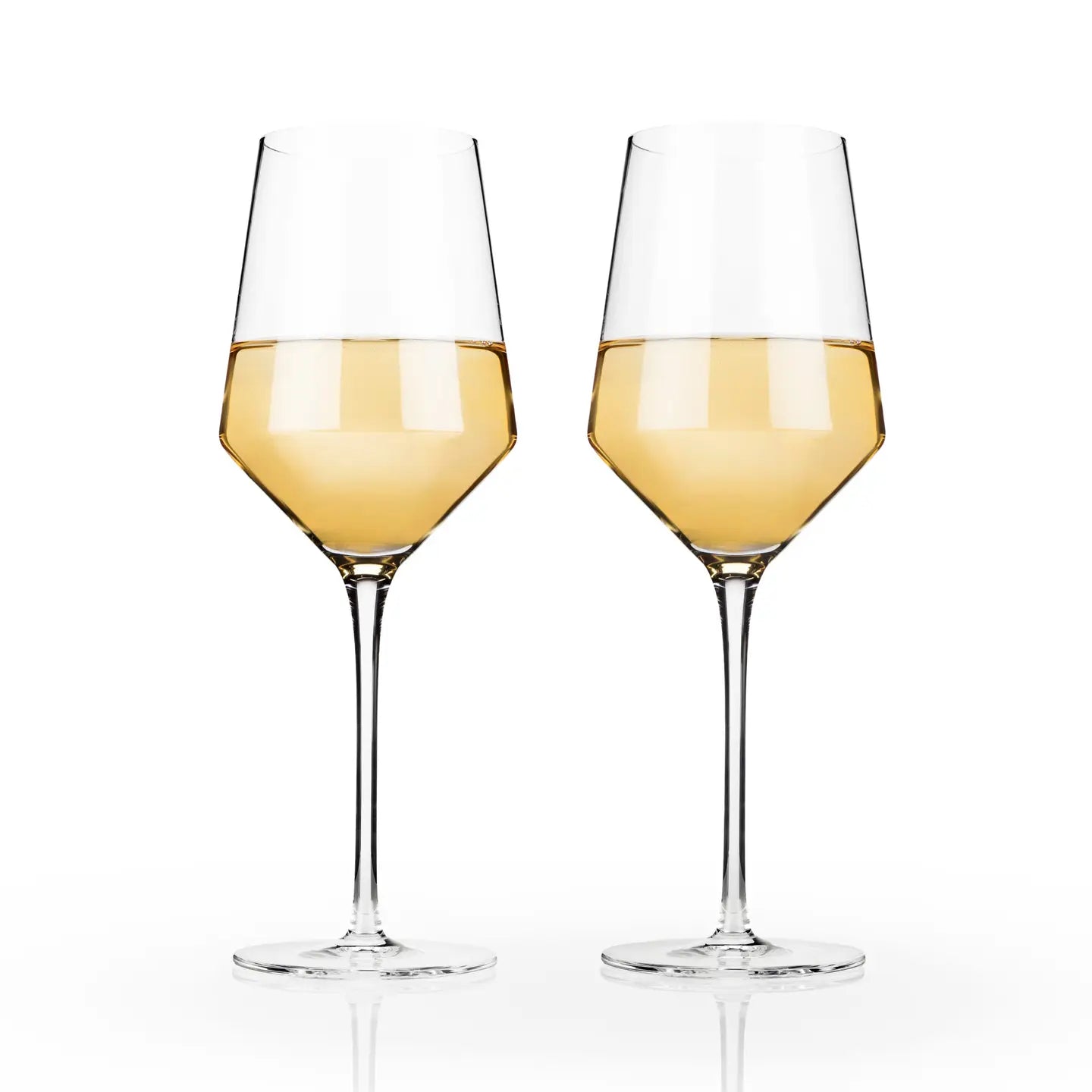 Raye™ Angled Crystal Chardonnay Glasses- Set of 2