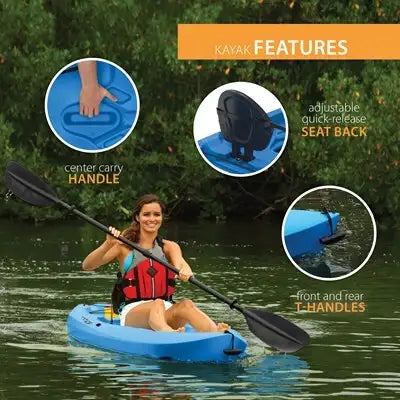Lifetime Lotus 80 Sit-On-Top Kayak (Paddle Included)
