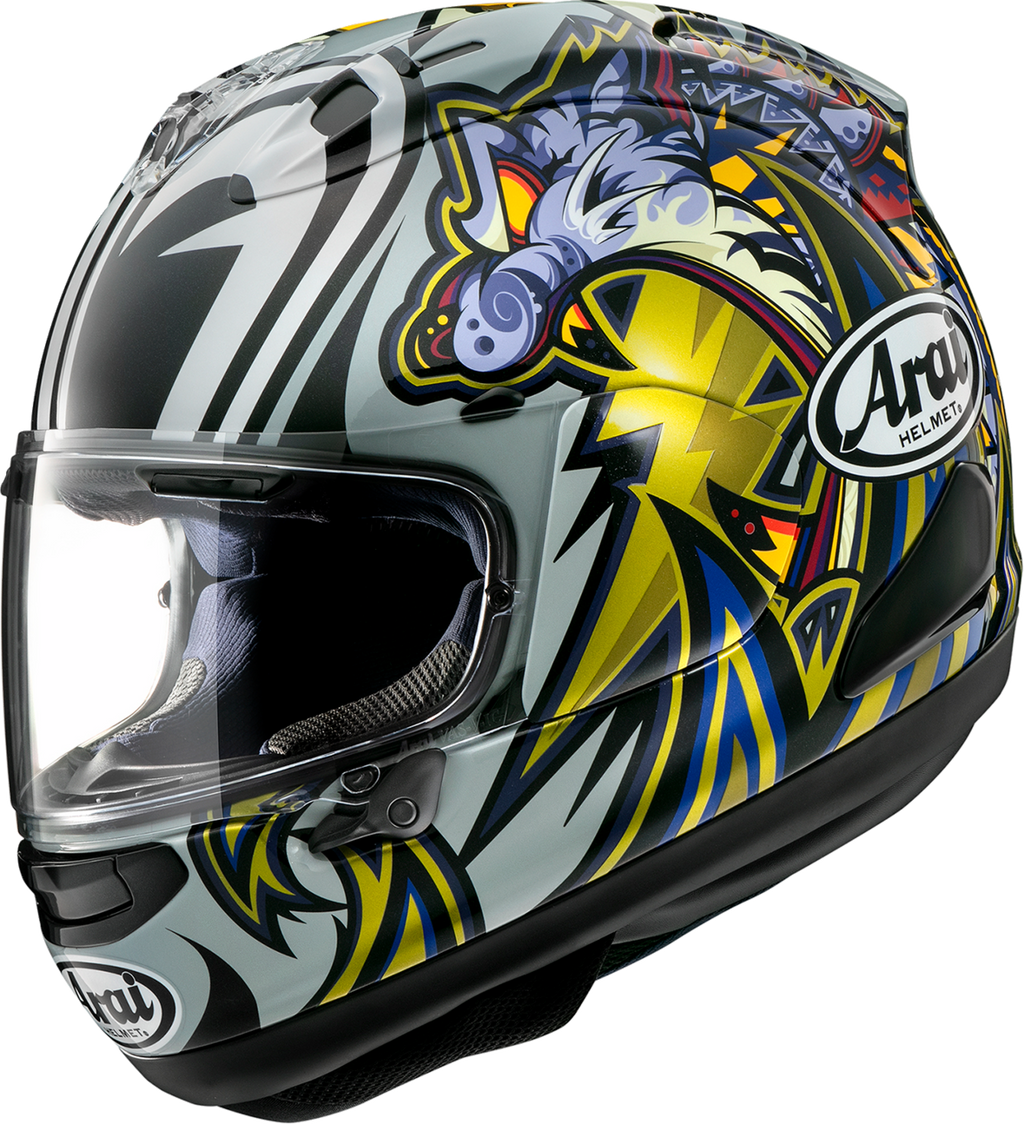 ARAI HELMETS, ARAI Helmets Corsair-X Nakasuga 4 Small Motorcycle Helmet with VAS Shield Mechanism and Advanced Ventilation
