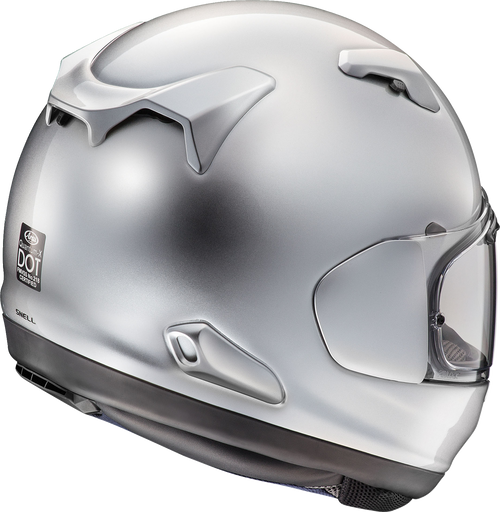 ARAI HELMETS, Arai Helmets Quantum-X XL Aluminum Silver Motorcycle Helmet with VAS Max Vision Shield