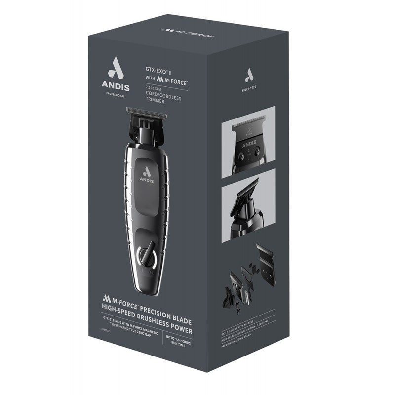 Andis GTX-EXO II Trimmer with M-Force with FREE Stylecraft Uno Foil Shaver