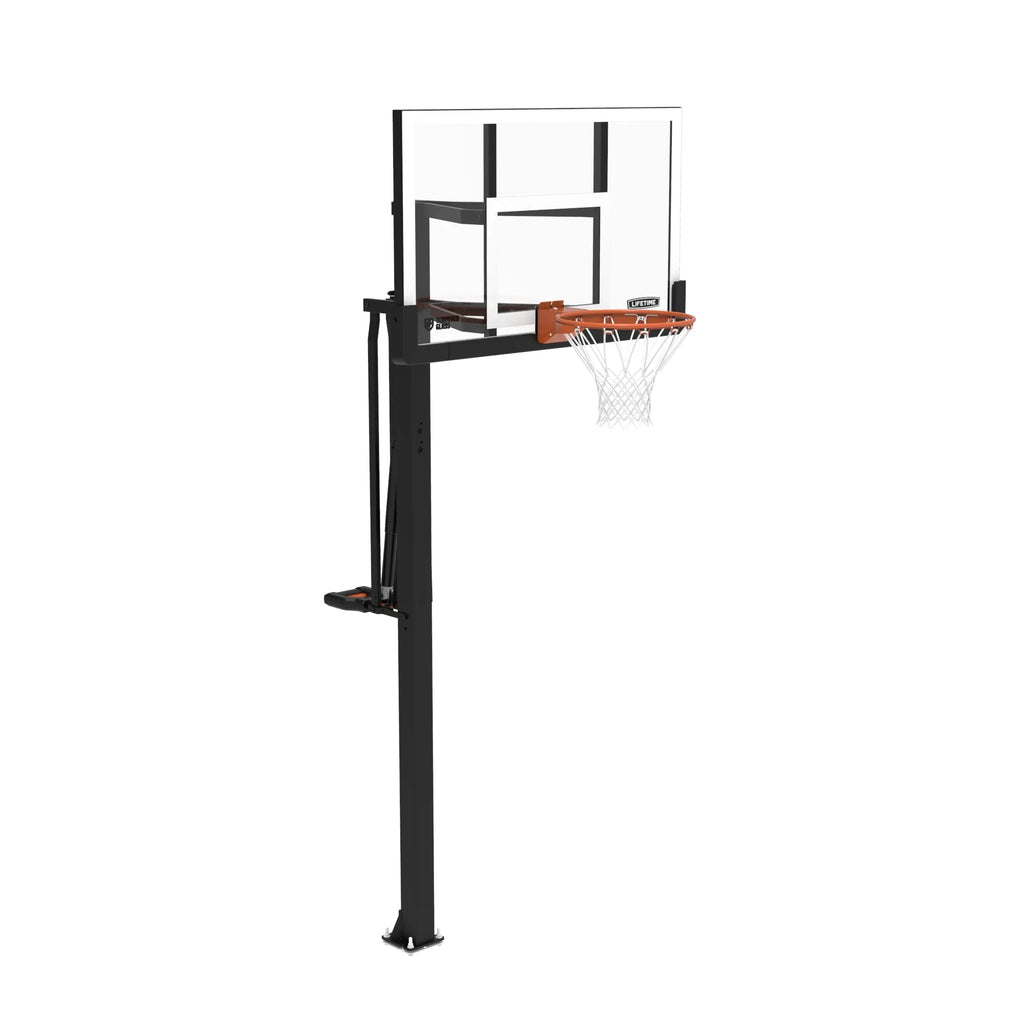 Lifetime Mammoth Lift Bolt Down Basketball Hoop (54-Inch Tempered Glass)