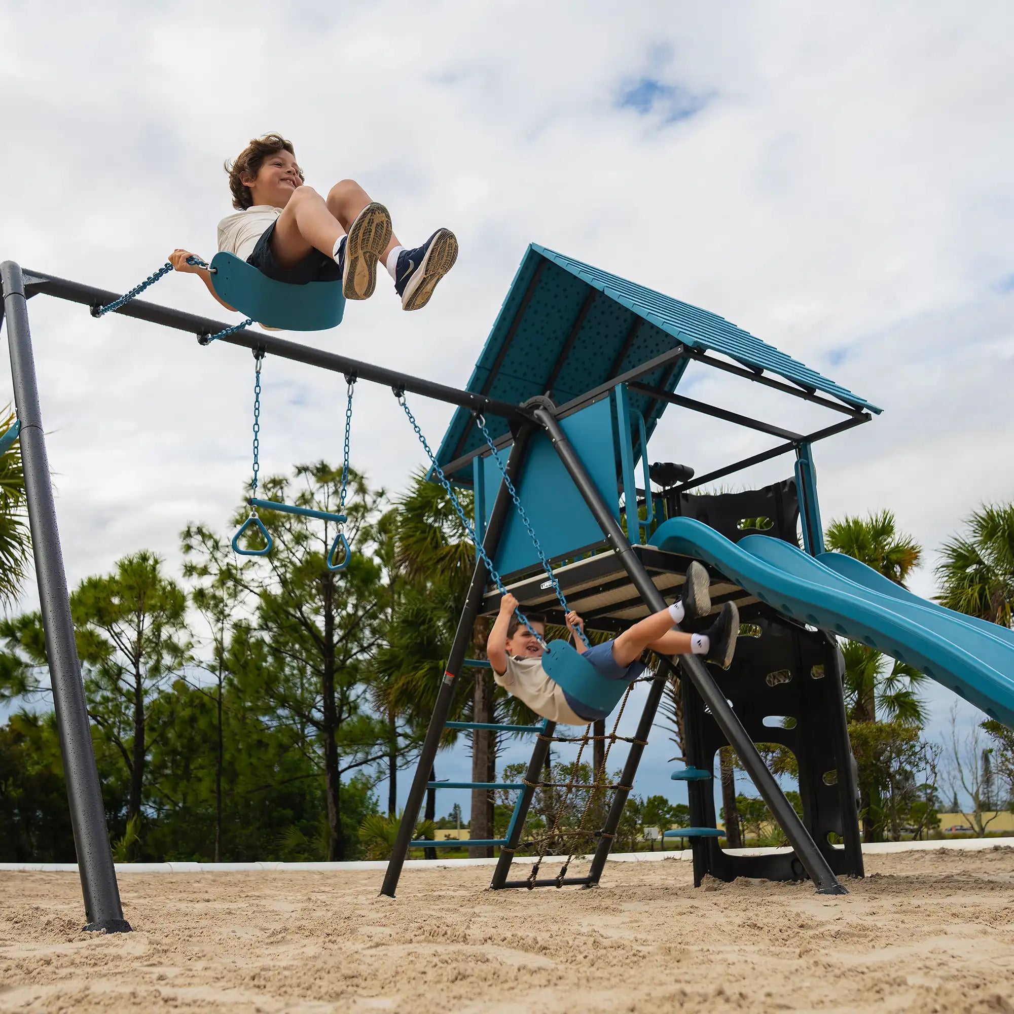 Lifetime Big Stuff Adventure Swing Set with Spider Swing