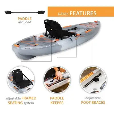Lifetime Tamarack Pro 103 Sit-On-Top Kayak (Paddle Included)