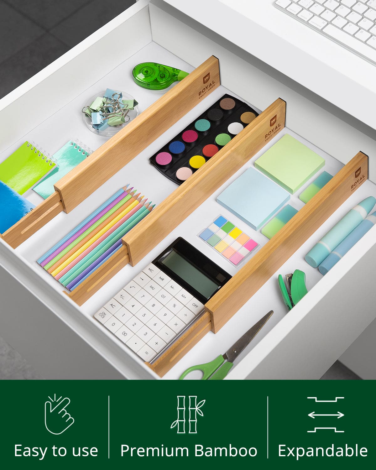 Drawer Dividers 22”, Natural