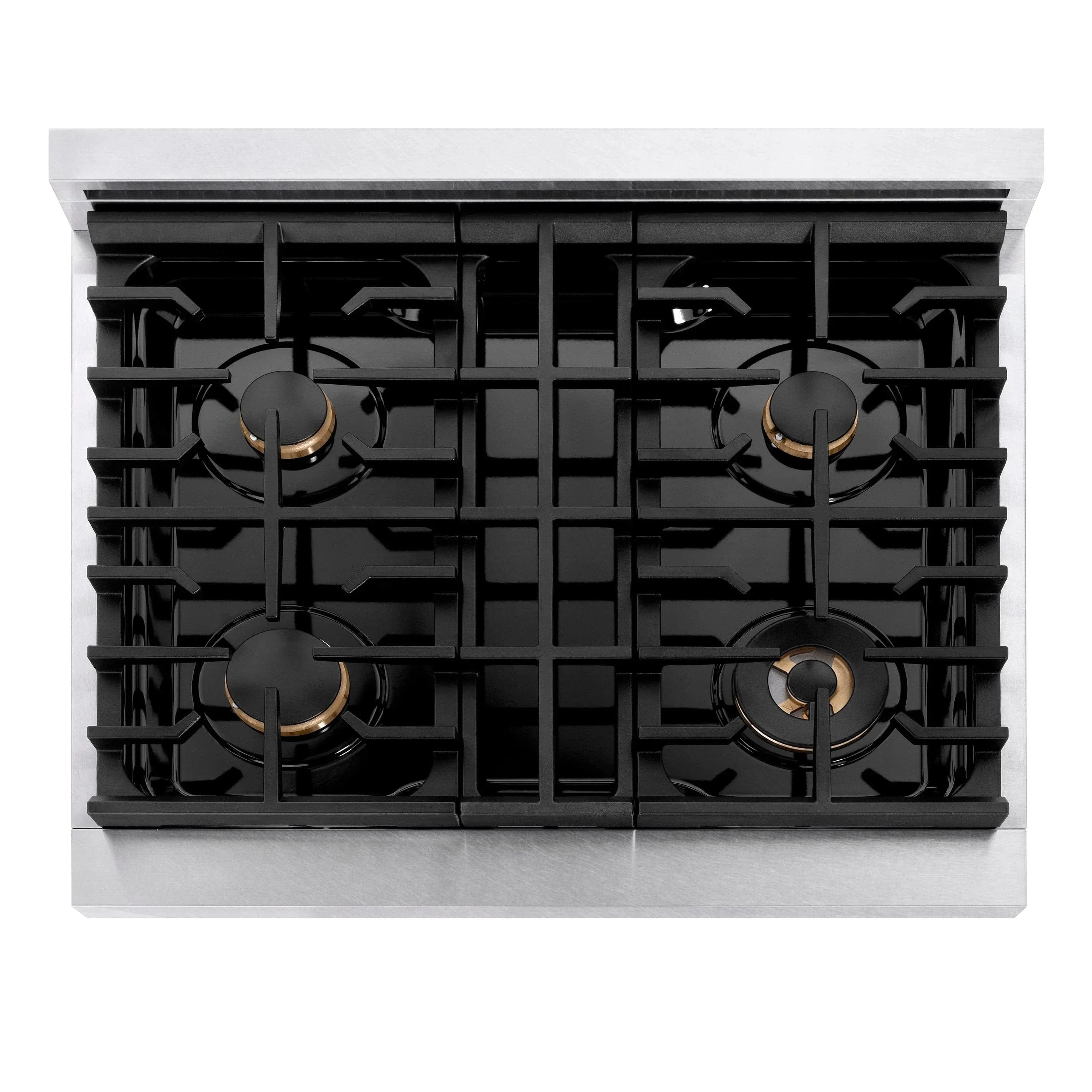 ZLINE 30" Paramount Gas Rangetop DuraSnow® Stainless Steel Polished Gold SRTSZ-30-G