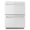 ZLINE 24" Touchstone 168 Can Outdoor-Rated Dual Refrigerator Drawer, Stainless Steel, RDSO-ST-24