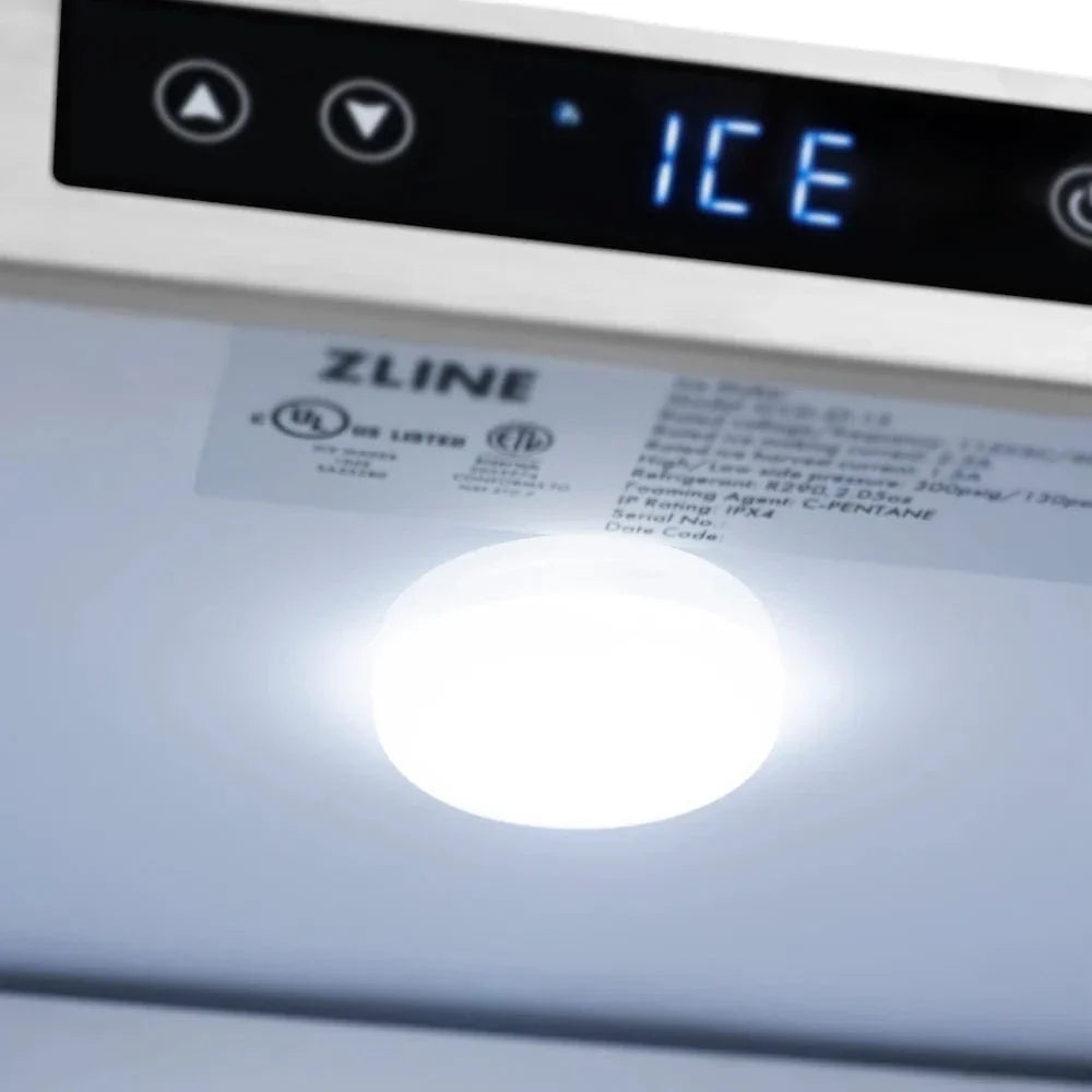 ZLINE 15" Touchstone Gourmet Ice Maker Drain Pump Stainless Steel Door IGMD-ST-15