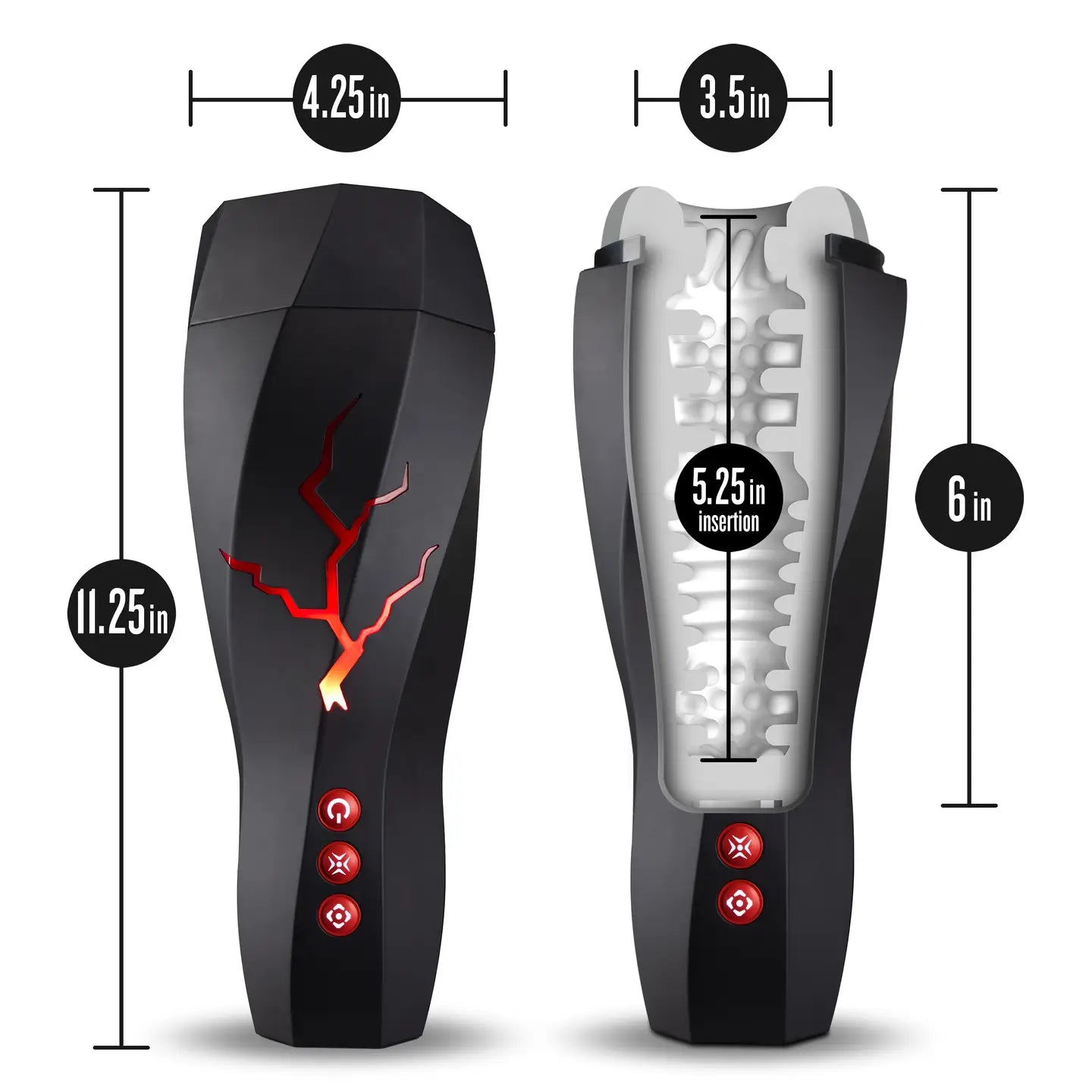 Storm Vibrating Masturbator with Headphones - M For Men