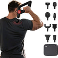 Deep Tissue Massage Gun with Heat, 12mm Amplitude Percussion Massager for Athletes & Muscle Relief, Professional Handheld Masssger Gun for Neck, Back, Shoulder, Leg, Gift for Men, Black