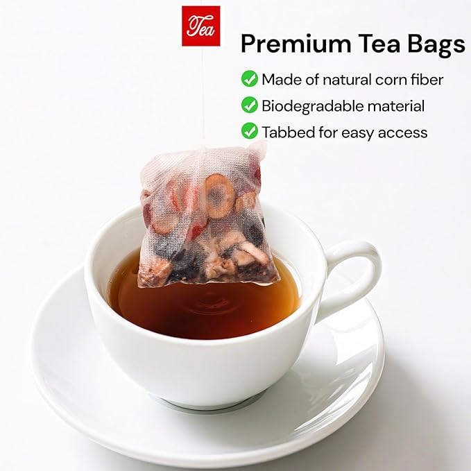 Goji Berries Ginseng Kidney Tea Formula Ginseng Eight Treasure Tea 8 Natural Ingredient Kidney Cleanse Detox & Repair for Women & Men Caffeine-Free 50 Count (Pack of 2）