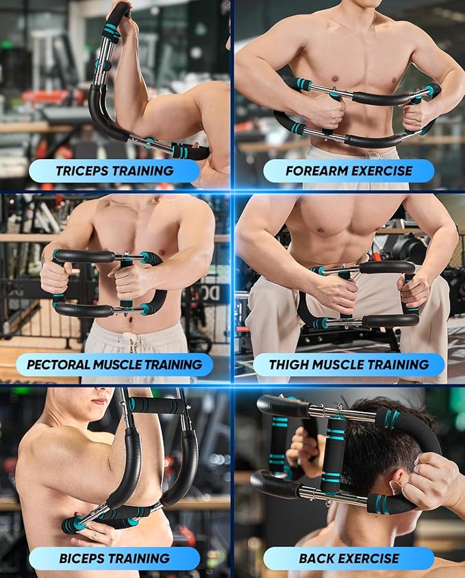 Saker Twister Arm Trainer,PowerTwist Arm Trainer,Home Workout Equipment,Upper Body Strength Training Machine,Detachable Design,Fitness Anywhere