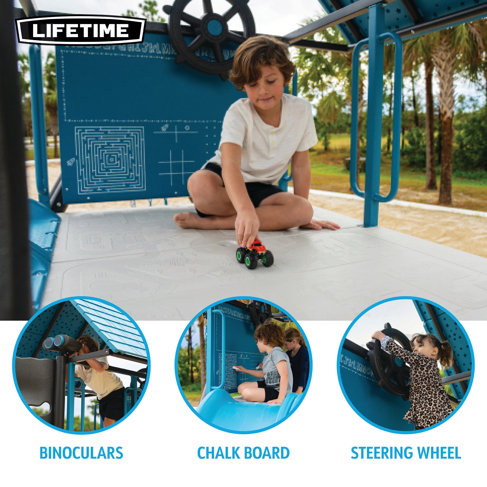 Lifetime Big Stuff Adventure Swing Set with Spider Swing