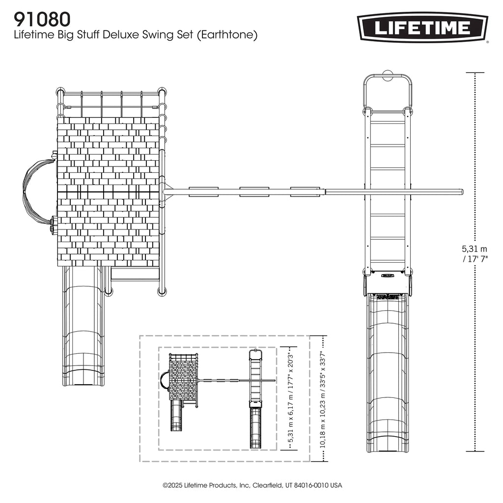 Lifetime Big Stuff Deluxe Swing Set