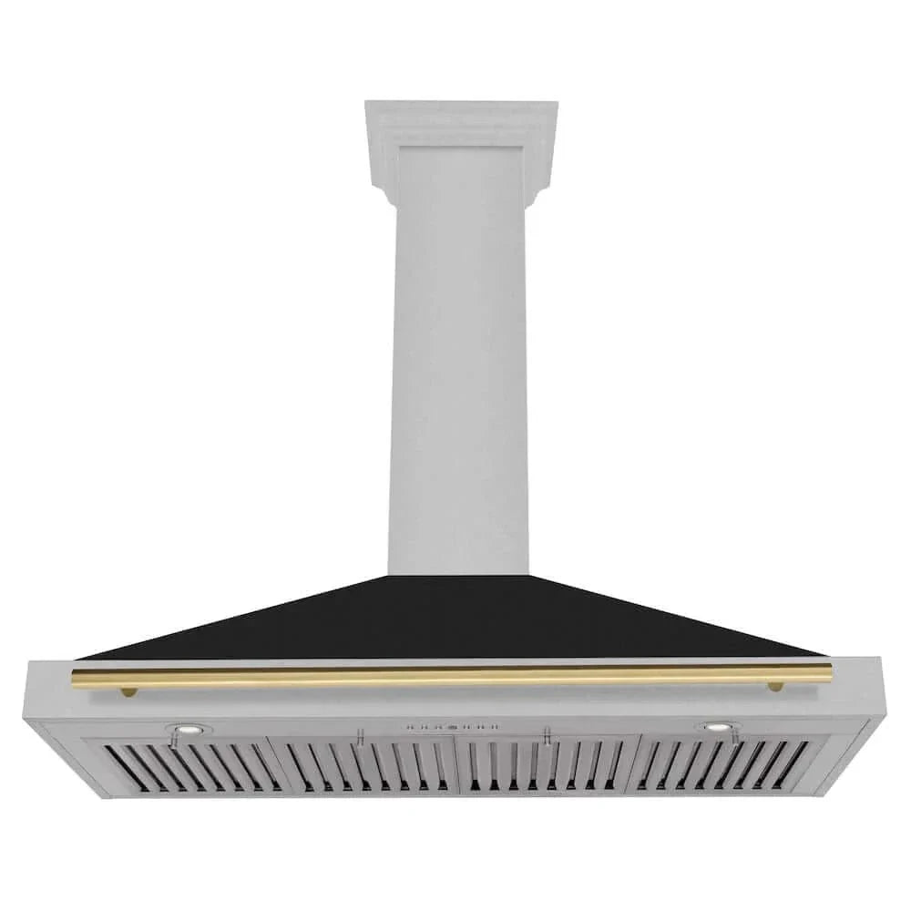 ZLINE 48" Autograph Stainless Wall Range Hood KB4SNZ-BLM48-G