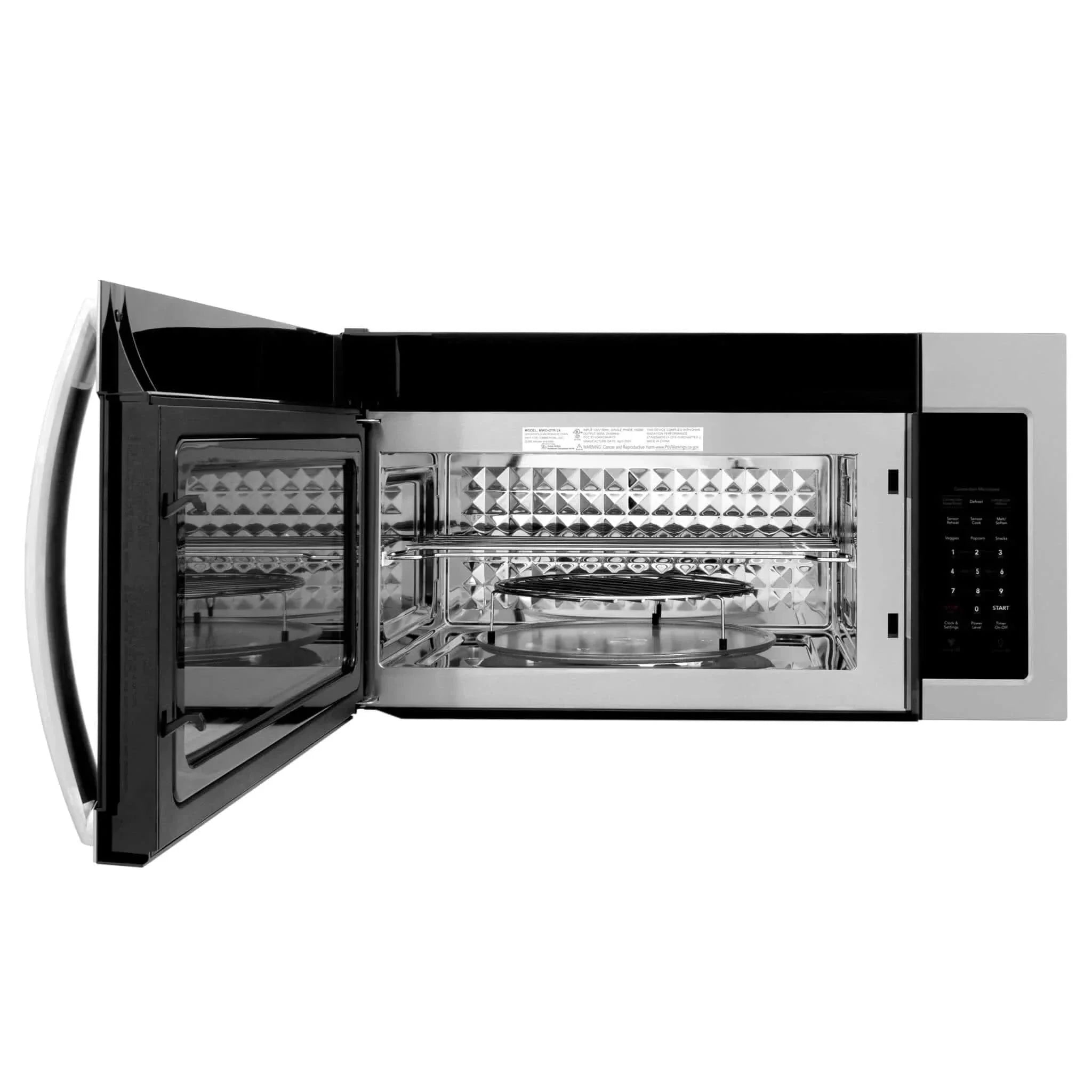 ZLINE 30 " Recirculating Over-the-Range Convection Microwave Oven Charcoal Filters Stainless Steel MWO-OTRCF-30