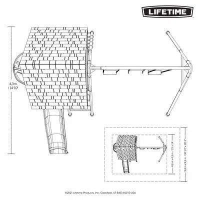 Lifetime Big Stuff ® Swing Set with Bucket Swing and Children's Picnic Table