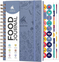 Clever Fox Food Journal Spiral - Daily Food Diary, Meal Prep Planner to Track Calories & Nutrients, Weight Loss Tracker Notebook (Windy Blue)
