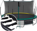 SkyBound 14 FT 12 FT 10FT 8FT 6FT Springless Trampoline for Kids and Adults - Recreational Trampolines with AntiRust Coating - Bungee Cords Outdoor Trampoline for Kids - No-Gap Design Zipper System