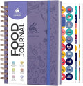 Clever Fox Food Journal Spiral - Daily Food Diary, Meal Prep Planner to Track Calories & Nutrients, Weight Loss Tracker Notebook (Lavender)