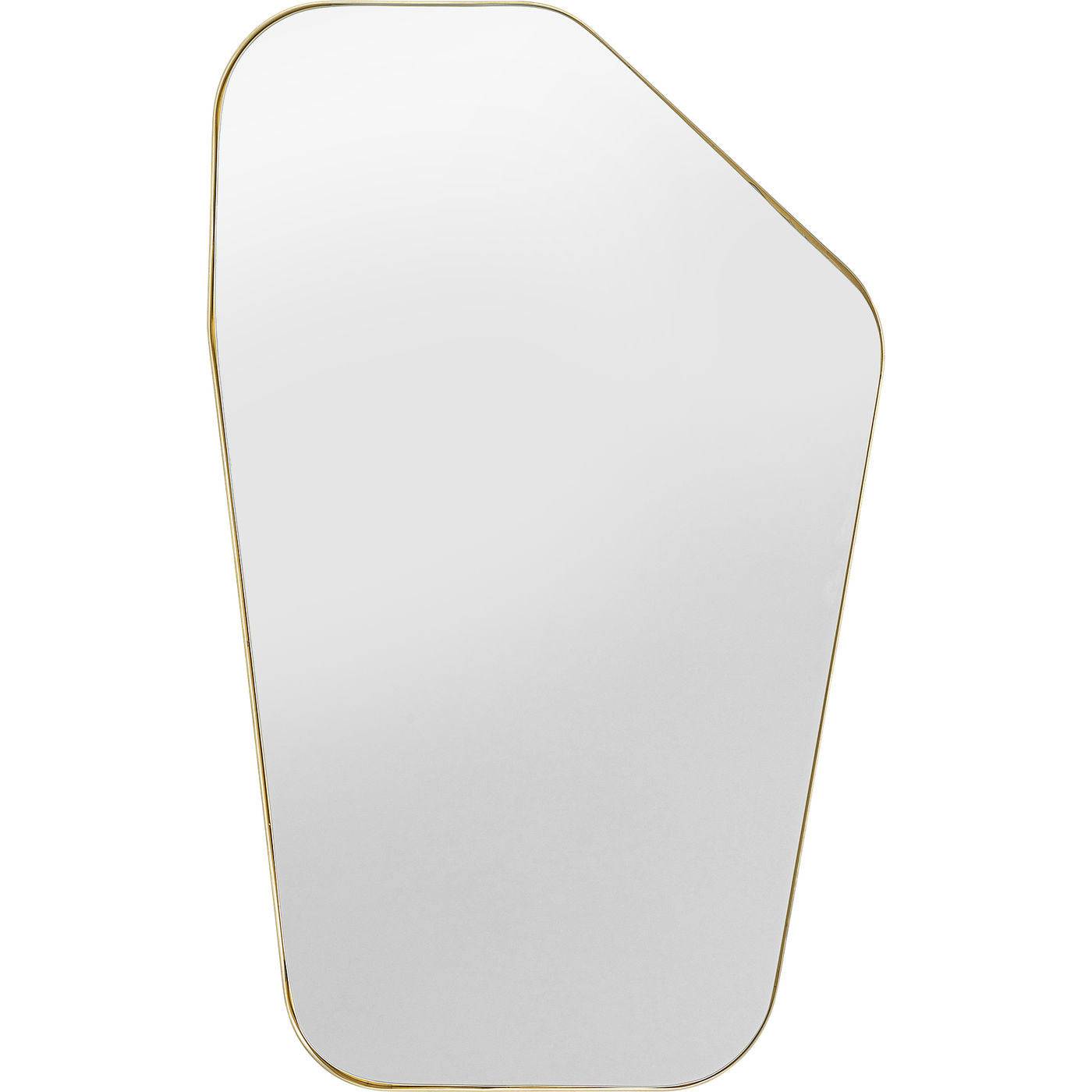 Wall Mirror Shape Brass 64x95cm