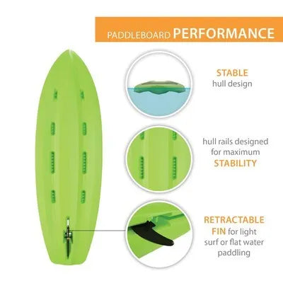 Lifetime Hooligan 80 Youth Stand-Up Paddleboard (Paddle Included)