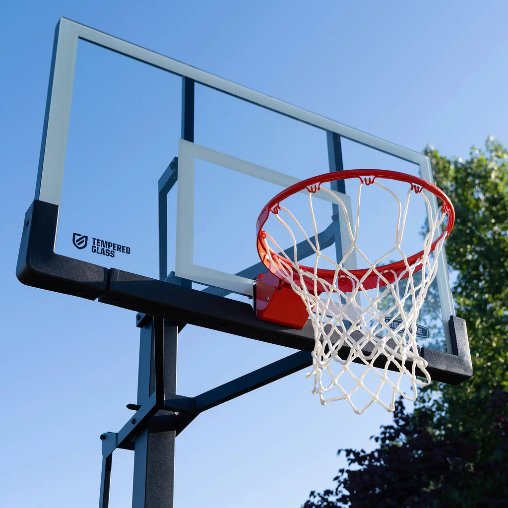 Lifetime Mammoth Lift Bolt Down Basketball Hoop (54-Inch Tempered Glass)