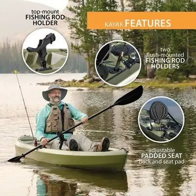 Lifetime Tamarack Angler 100 Fishing Kayak (Paddle Included)