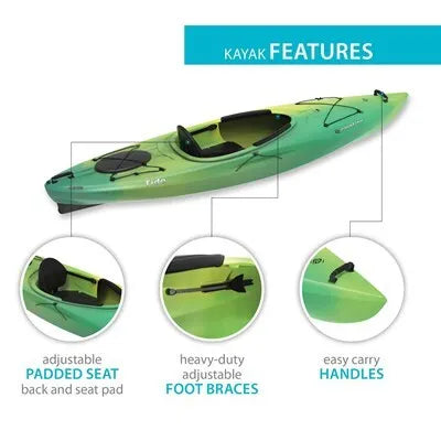 Lifetime Emotion Tide 103 Sit-Inside Kayak (Paddle Included)