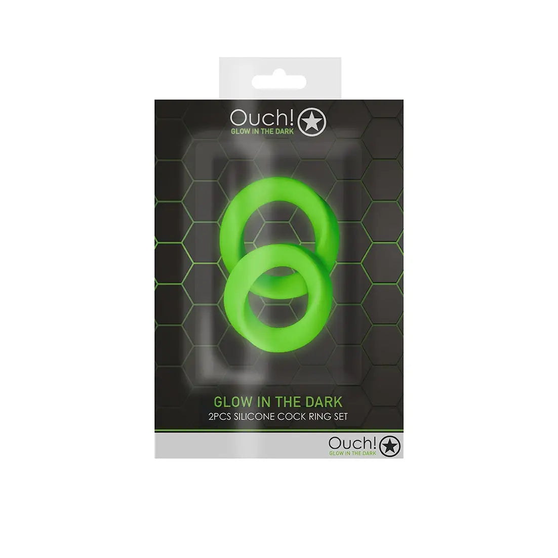 Cock Ring Set - Glow in the Dark - 2 Pcs