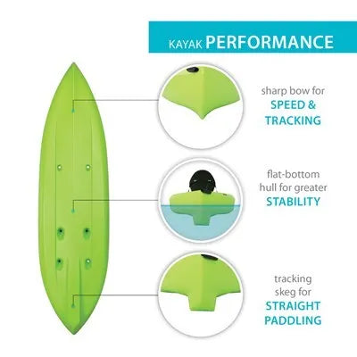 Lifetime Tioga 100 Sit-On-Top Kayak (Paddle Included)