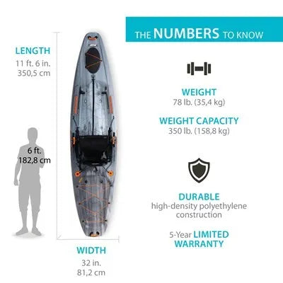 Lifetime Yukon Angler 116 Fishing Kayak