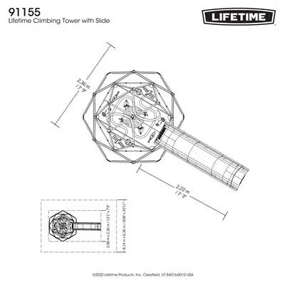 Lifetime Climbing Tower with Slide