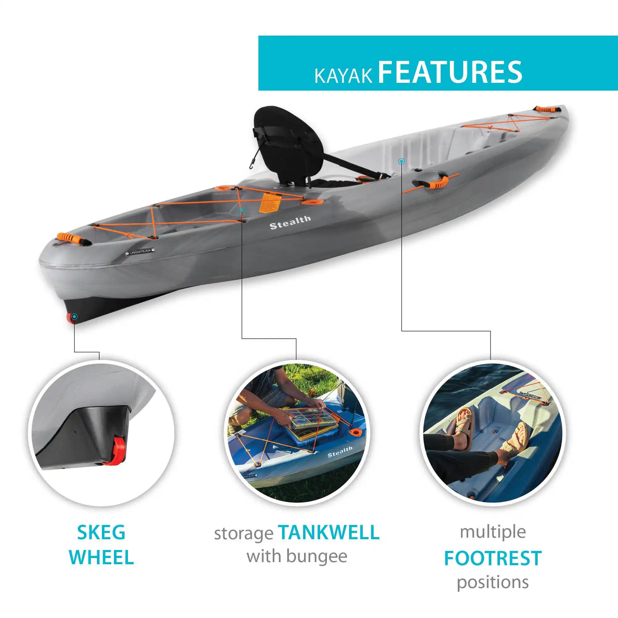 Lifetime Stealth 11 Sit-On-Top Kayak