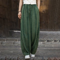 Solid Color Sand Washed Brushed Drawstring Pants