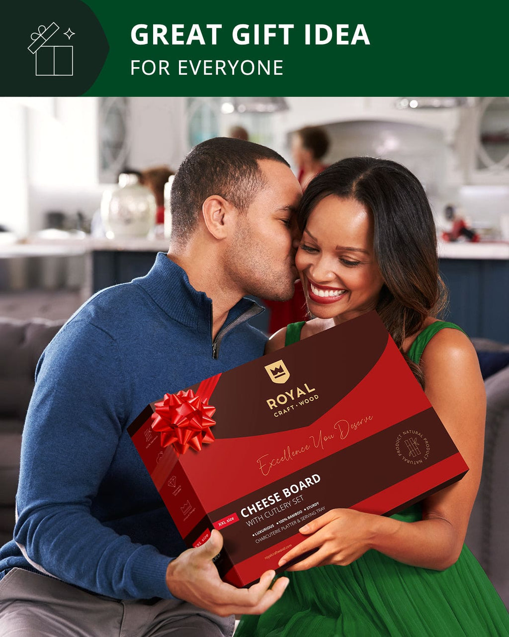 Cheese Board w/knives, 16.5"x11"