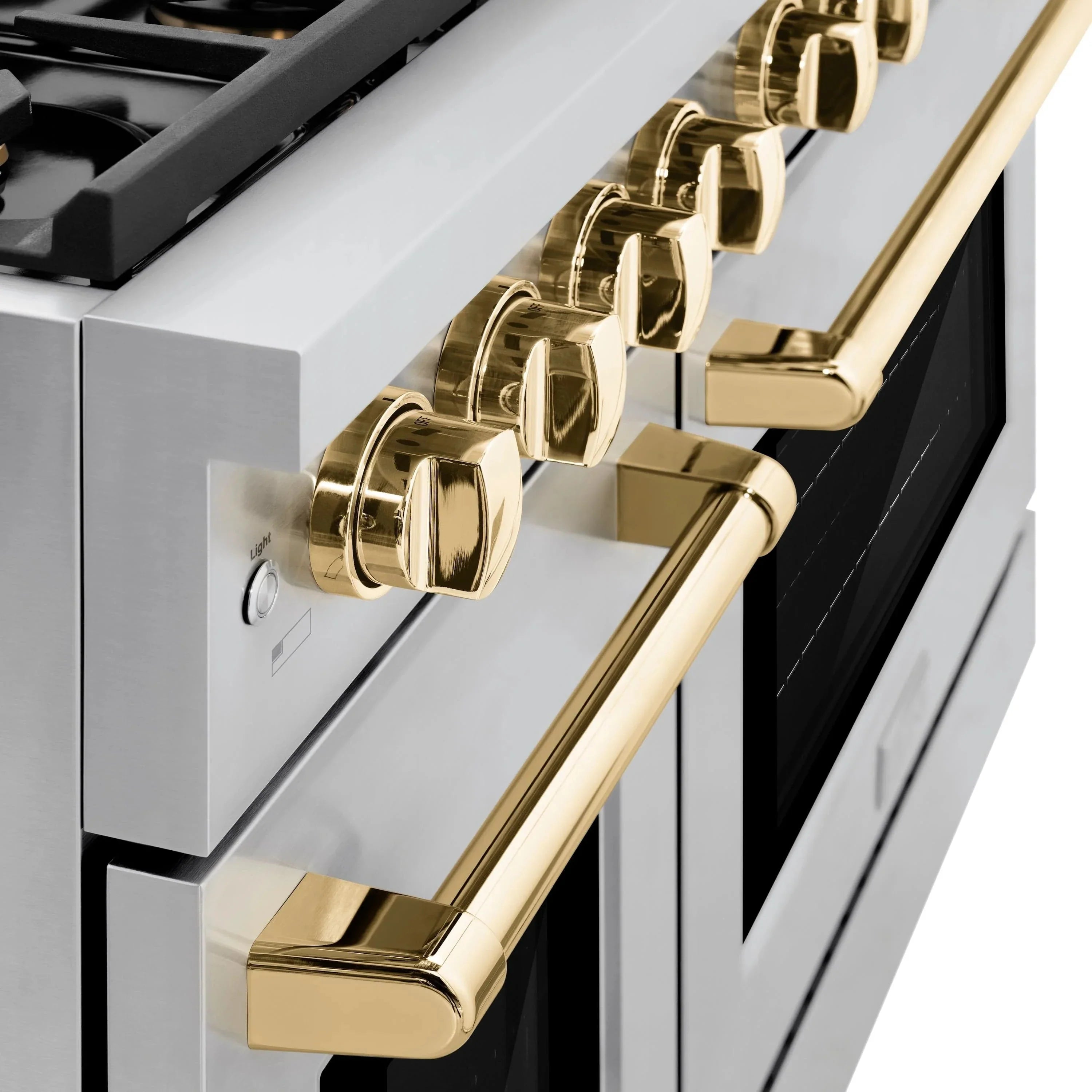 ZLINE 48"Paramount Dual Fuel Range Stainless Steel Gold SDRZ-48-G