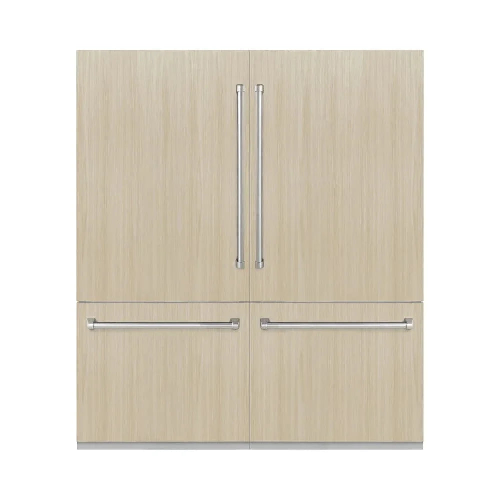 ZLINE 72" Panel Ready Built-In Bottom Freezer Refrigerator,Water Dispenser, Ice Maker, RBIT-72
