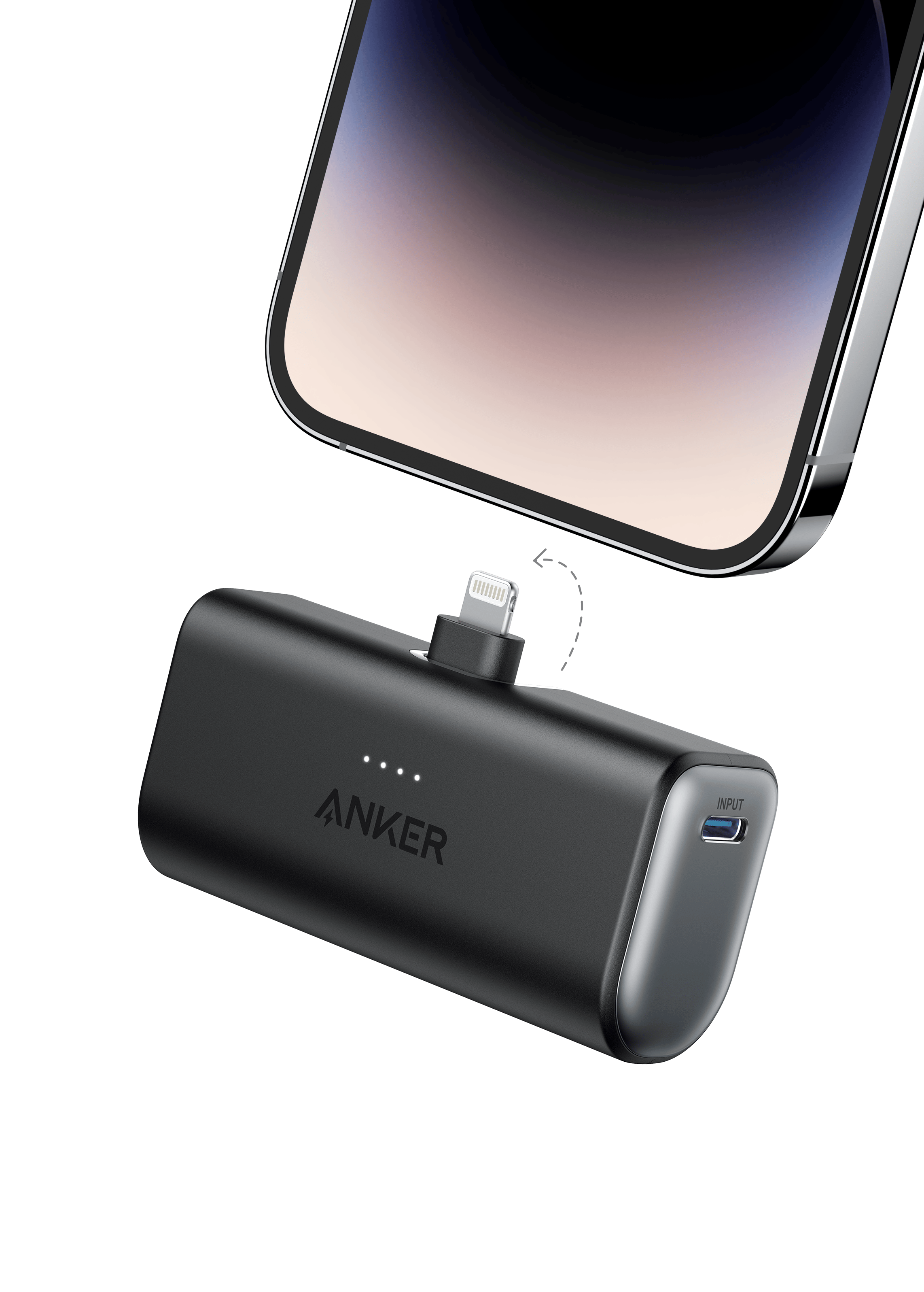 Anker Nano Power Bank (12W, Built-In Lightning Connector)