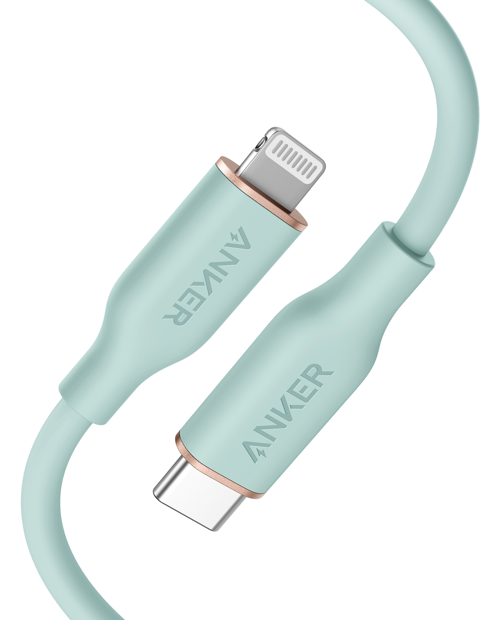 Anker <b>641</b> USB-C to Lightning Cable (Flow, 3 ft Silicone)