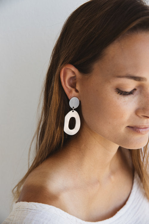 Alexa Aluminum Drop Earrings