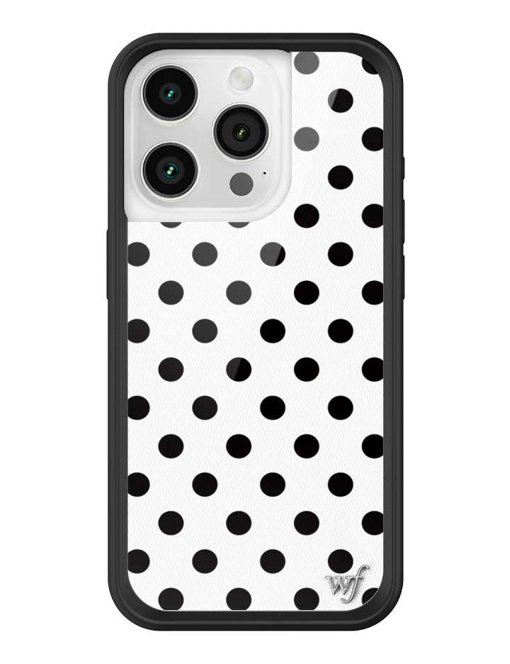 Polka Dot | White and Black iPhone Case