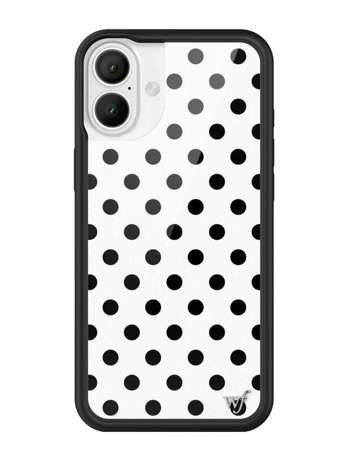 Polka Dot | White and Black iPhone Case